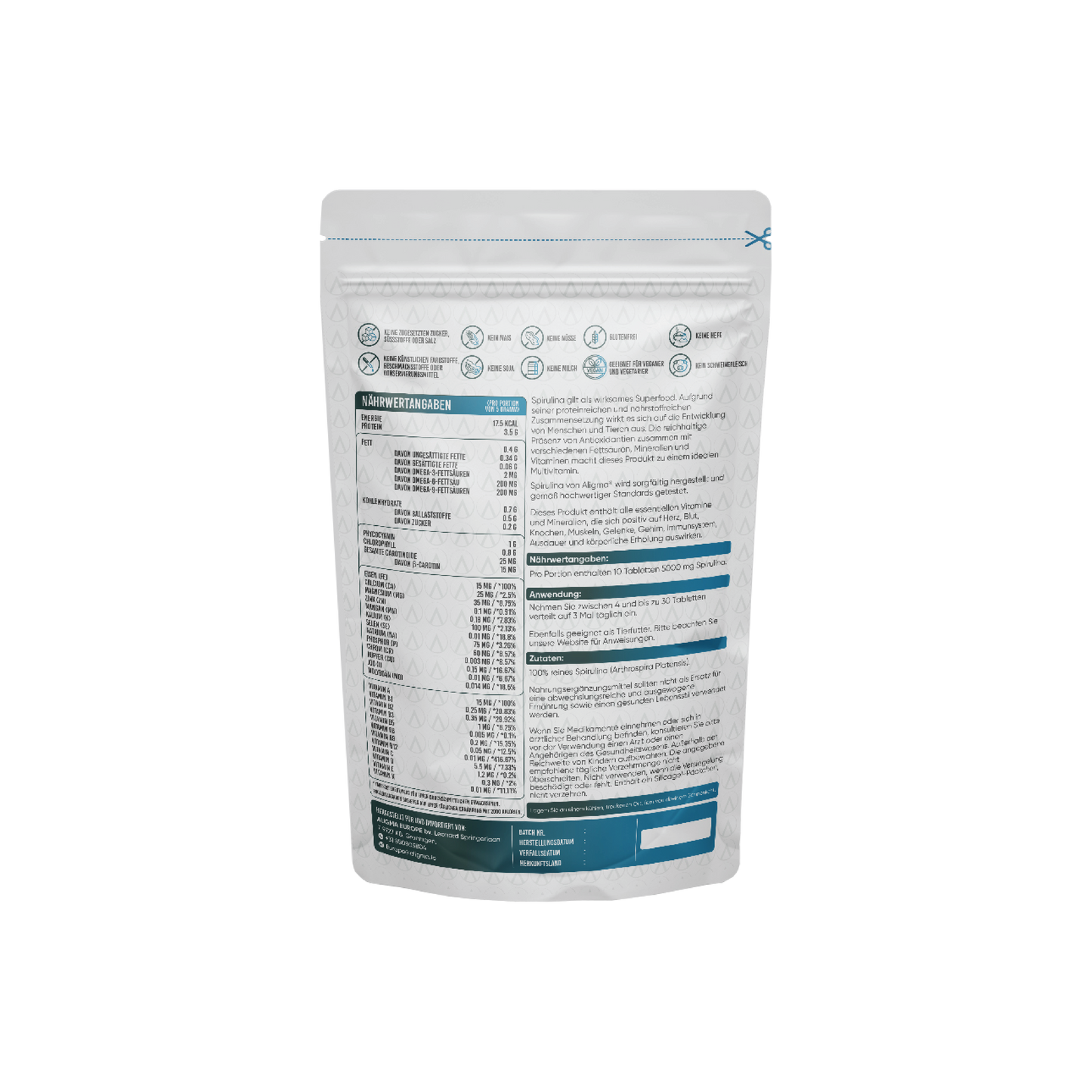 2000 Bio Spirulina Tabletten - (500 mg pro Tablette)