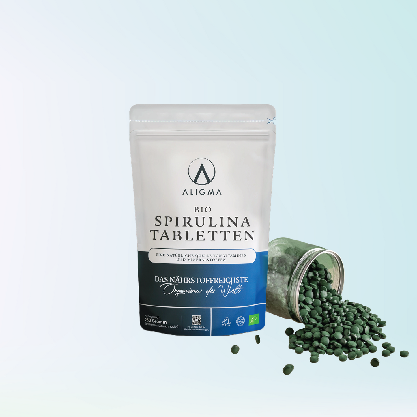 500 Bio Spirulina Tabletten - (500 mg pro Tablette)