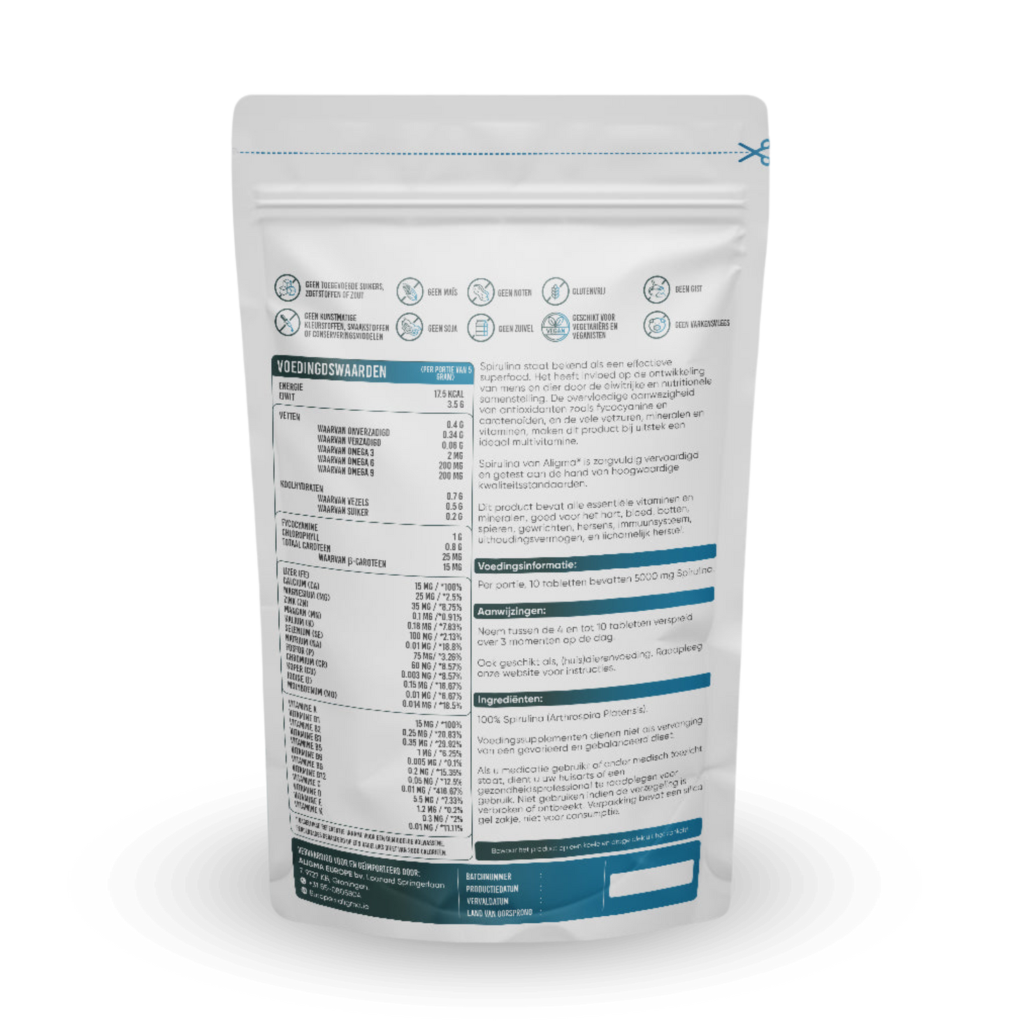 Chlorella und Spirulina Tabletten Bundle (500+500 Tabletten)