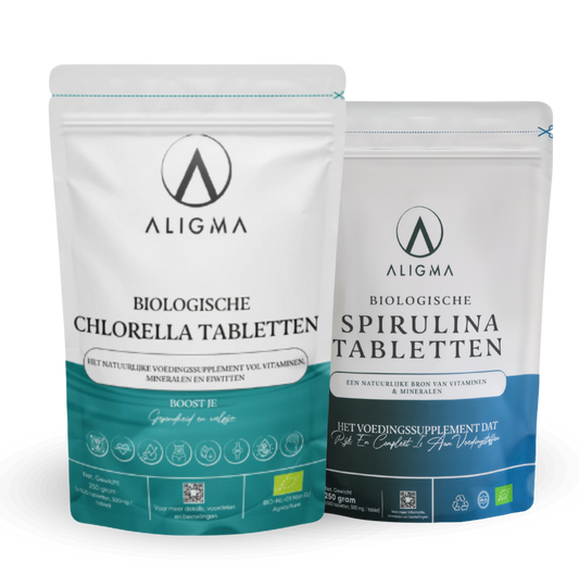 Chlorella und Spirulina Tabletten Bundle (500+500 Tabletten)