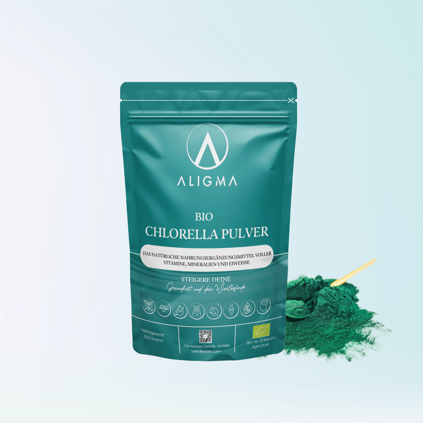 250 Gramm Bio Chlorella Pulver