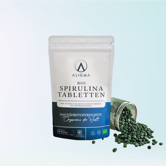 1000 Stück Bio Spirulina Tabletten - (500 mg pro Tablette)