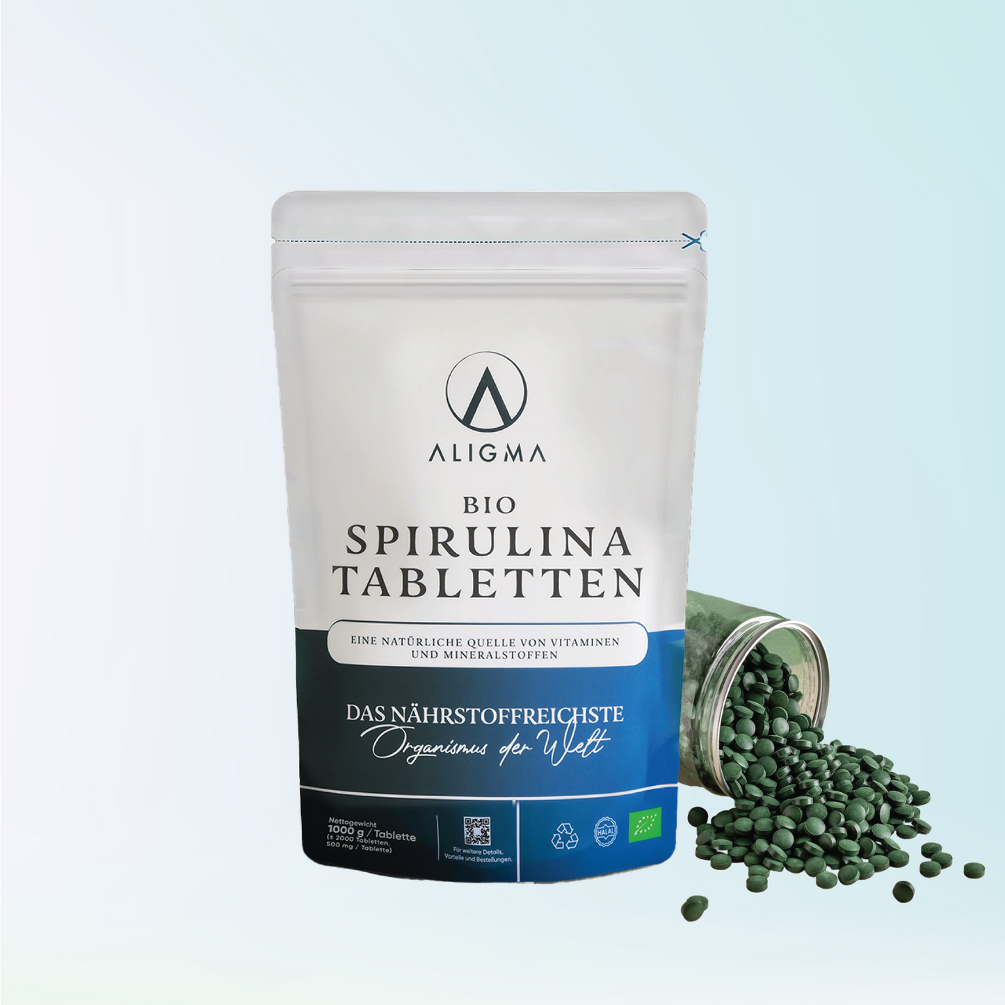 2000 Bio Spirulina Tabletten - (500 mg pro Tablette)