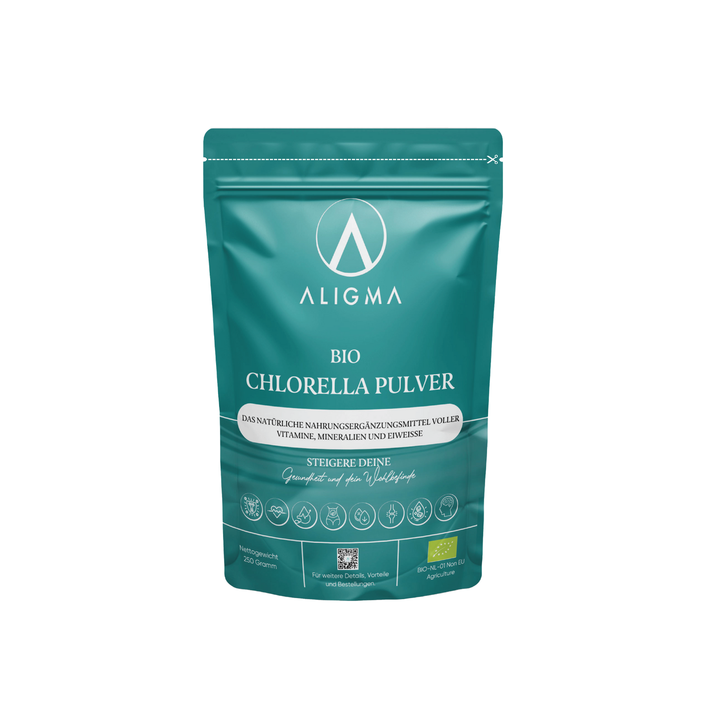 250 Gramm Bio Chlorella Pulver für Ihr (Haus-)Tier