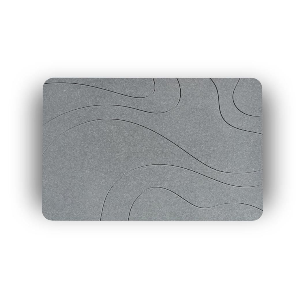 Diatoom Steen Badmat - Natuurlijk Sneldrogend, Hygiënisch, Anti Schimmel en Stijlvol 60x39cm