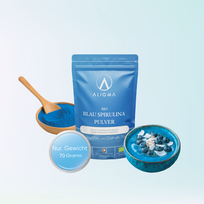75 Gramm Bio Blaue Spirulina Pulver Superfood