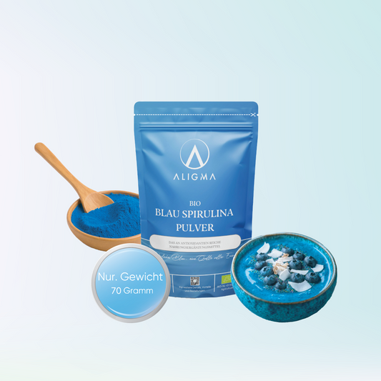 75 Gramm Bio Blaue Spirulina Pulver Superfood